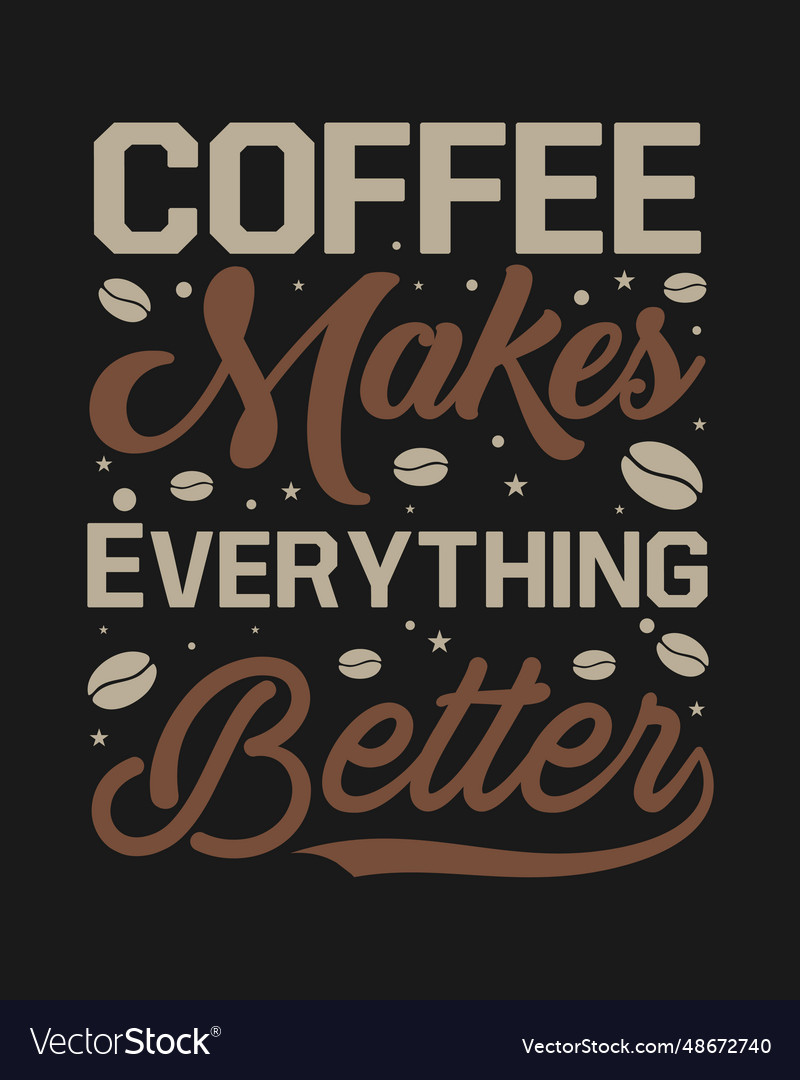 Coffee t-shirt design 0004 Royalty Free Vector Image