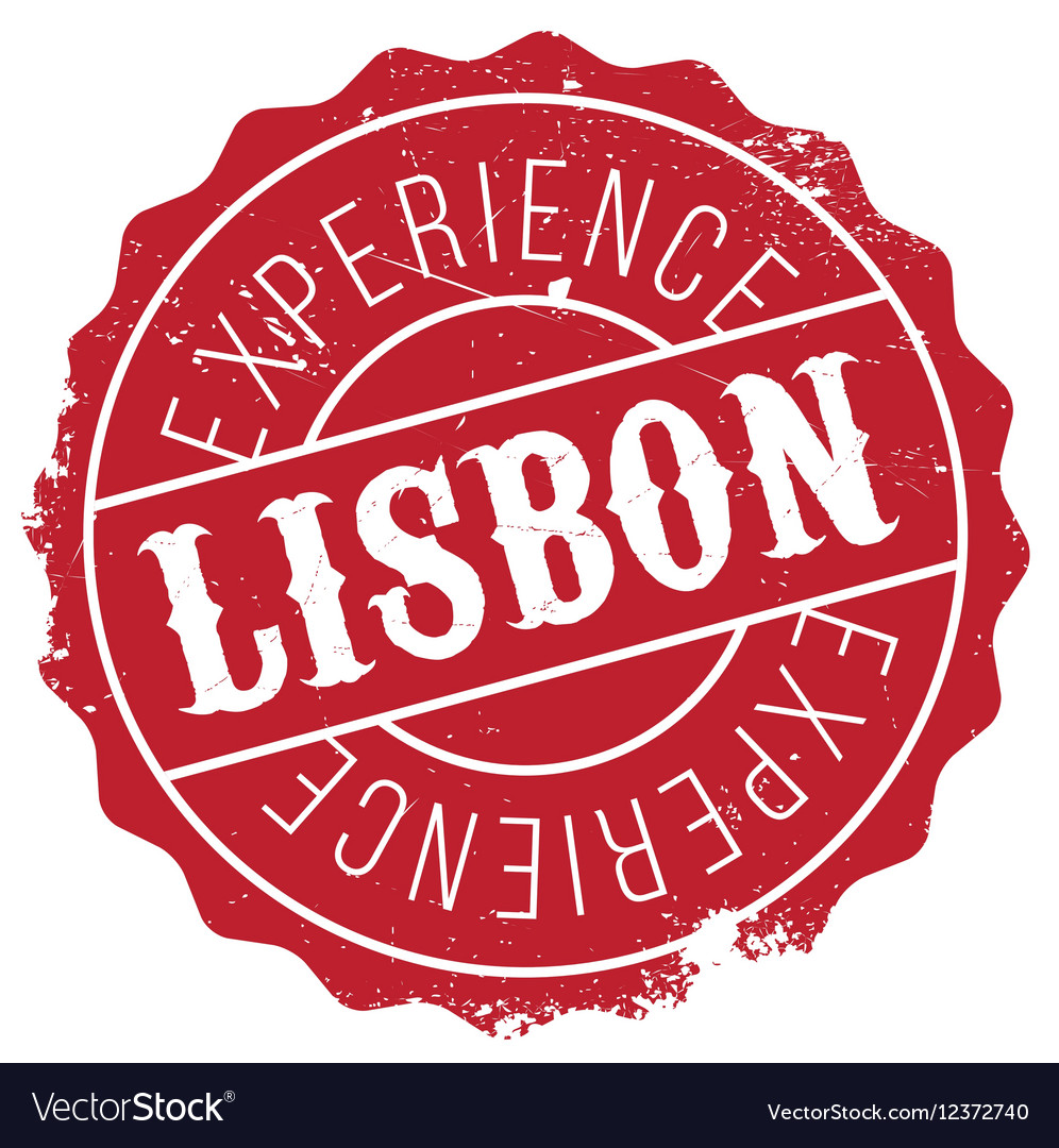 Lisbon stamp rubber grunge Royalty Free Vector Image