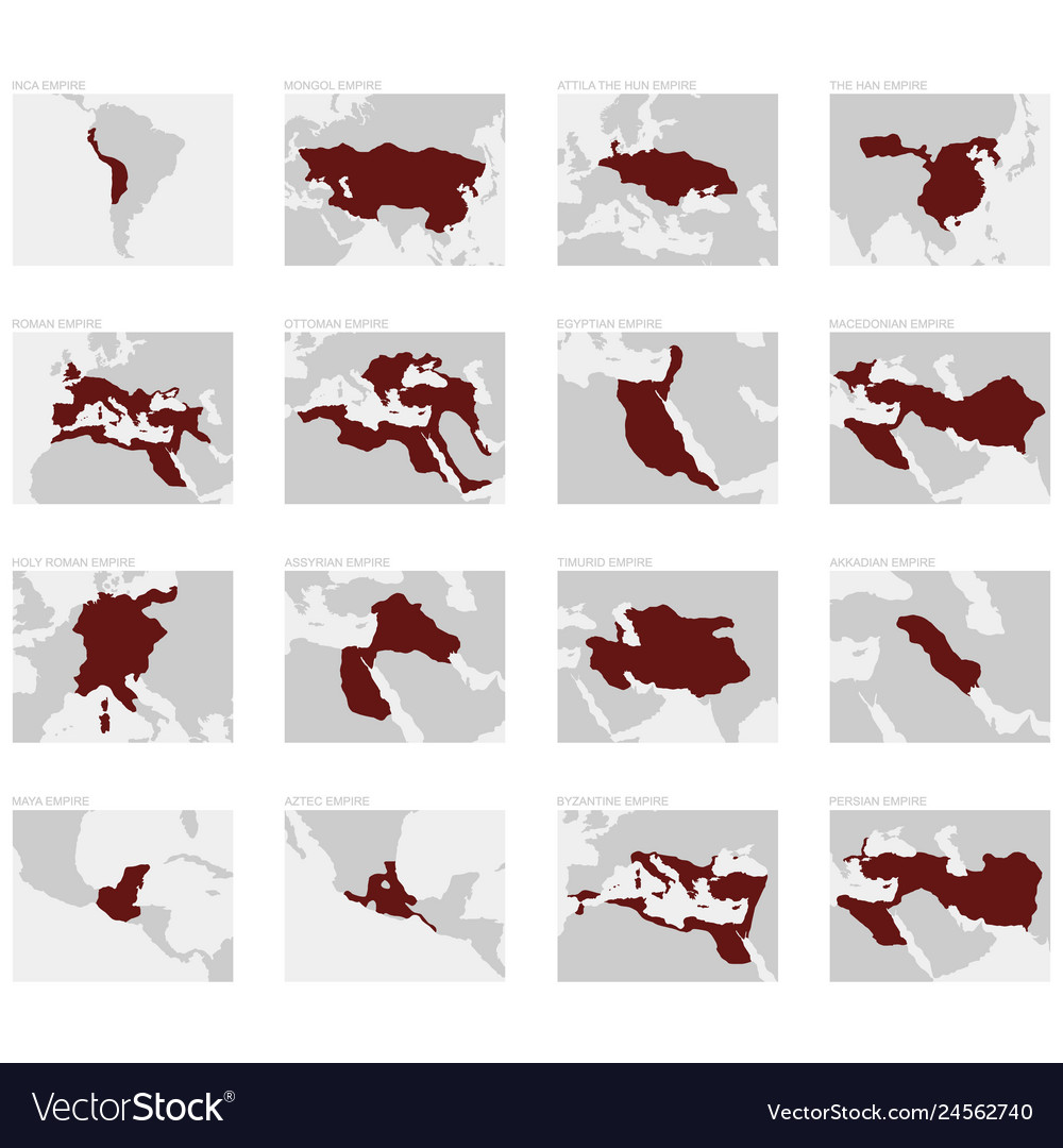 Map of the Greatest World Empires Stock Vector - Illustration of