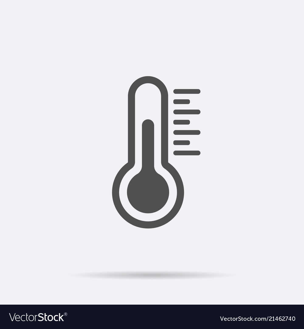 Temperature flat icon chill symbol concept Vector Image