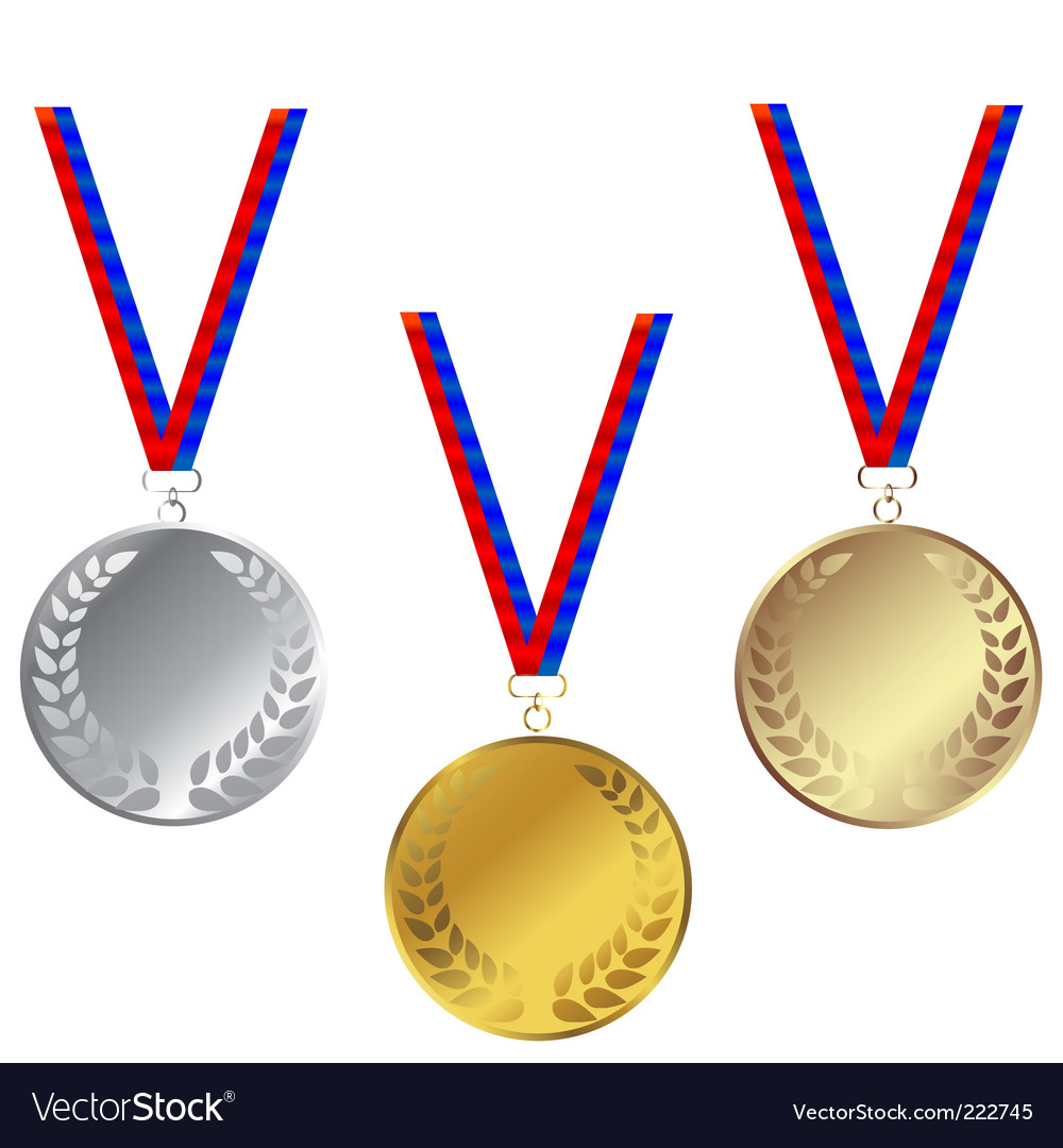 Medals set Royalty Free Vector Image - VectorStock