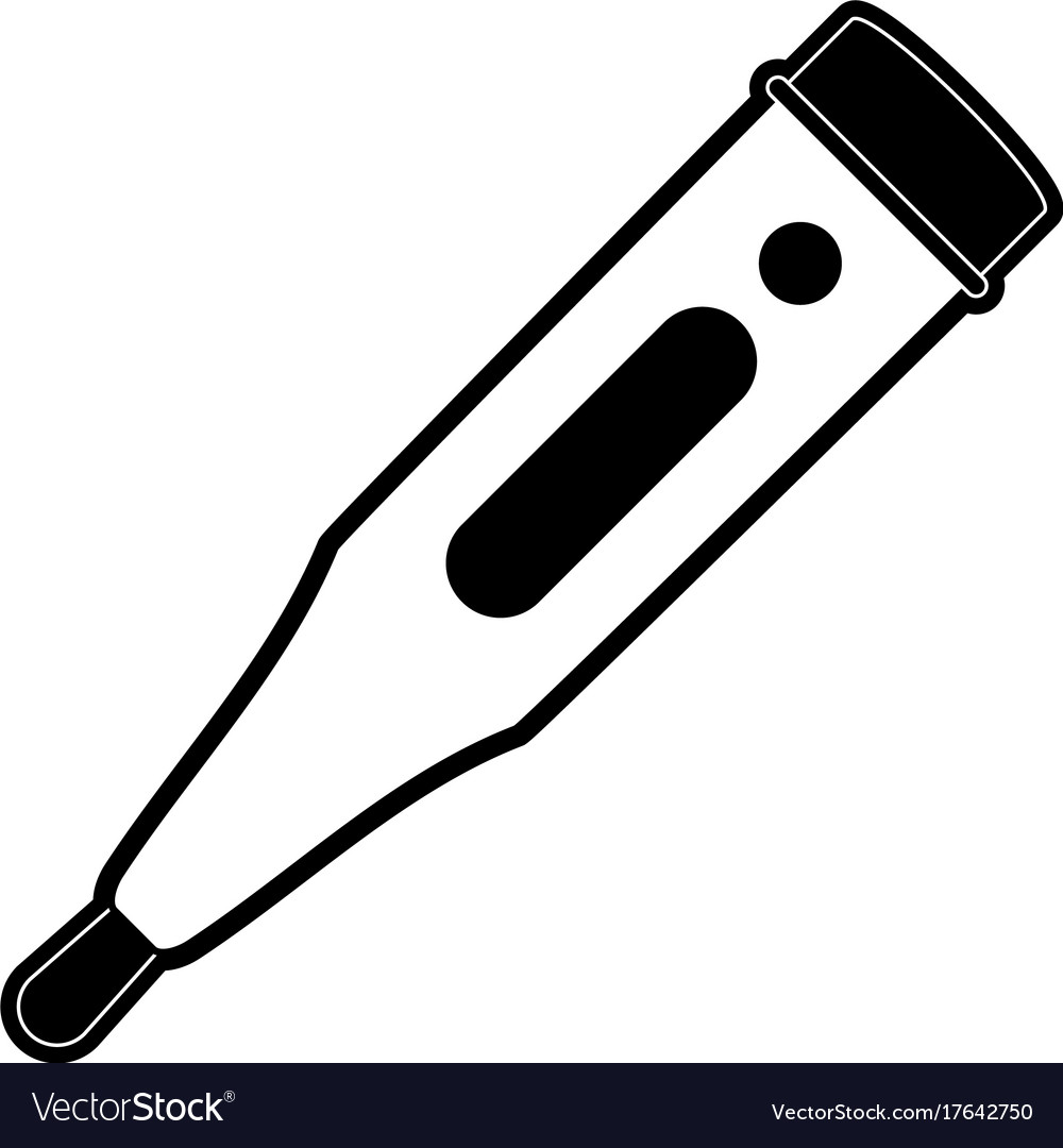 Digital thermometer healthcare icon image