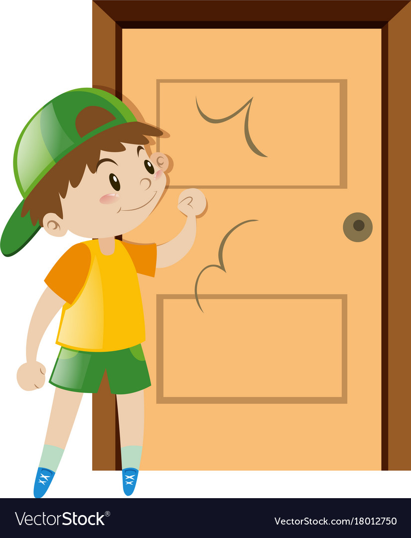 Knock On The Door Drawing Vector Images 21