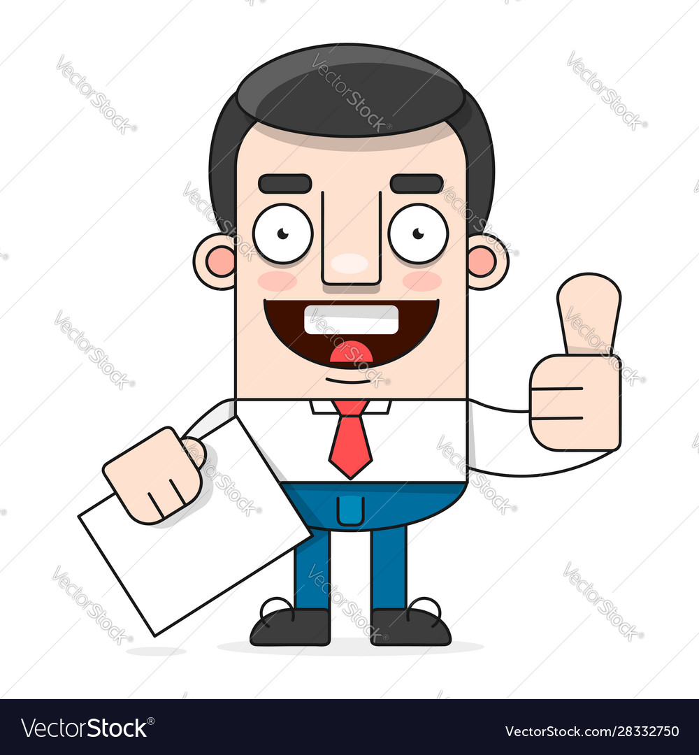 Office worker suitable for greeting card poster