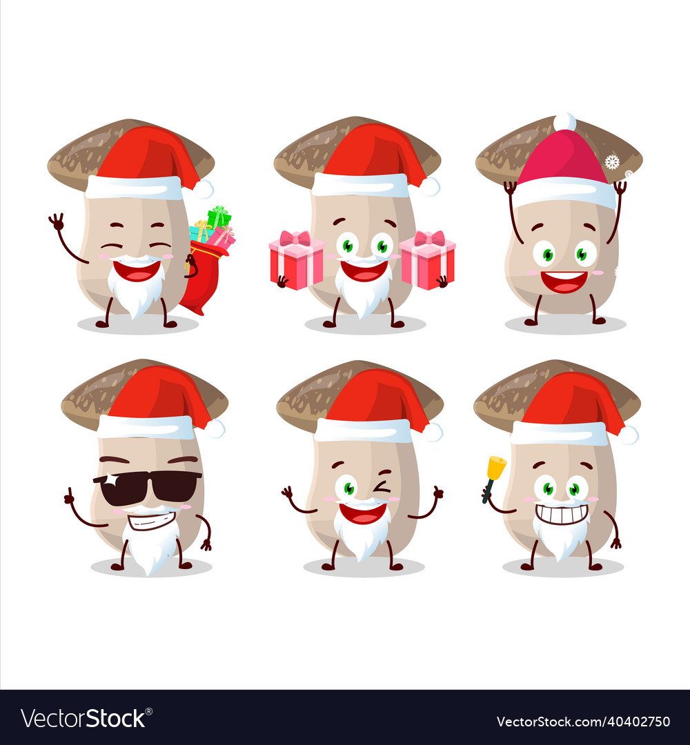 Santa claus emoticons mit shiitake Cartoon