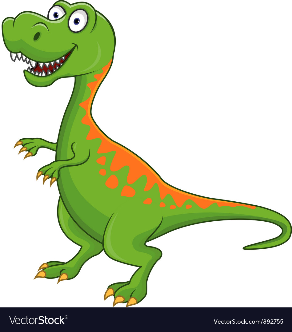 Dinosaur cartoon Royalty Free Vector Image - VectorStock