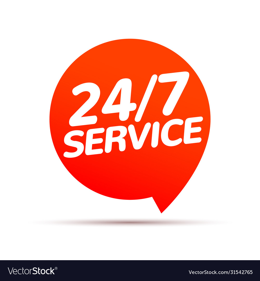 24-hour-7-day-service-available-support-royalty-free-vector