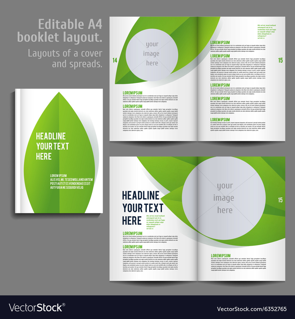 a4-book-layout-design-template-royalty-free-vector-image