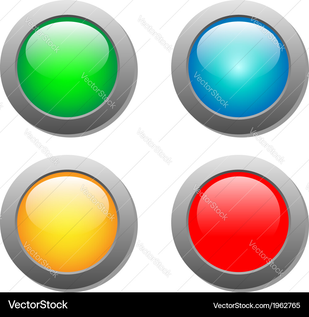 Buttons Royalty Free Vector Image - VectorStock