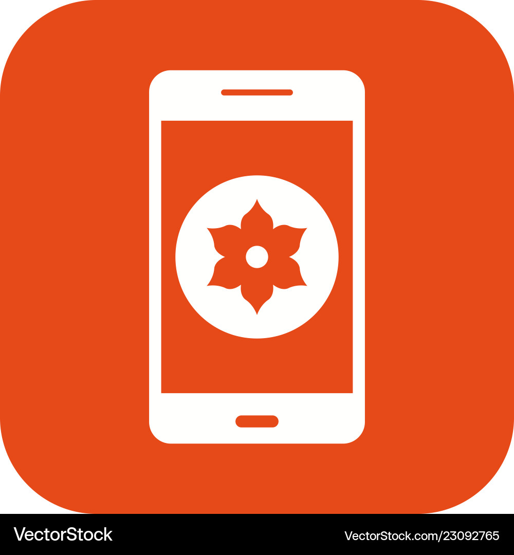 Gallery mobile application icon Royalty Free Vector Image