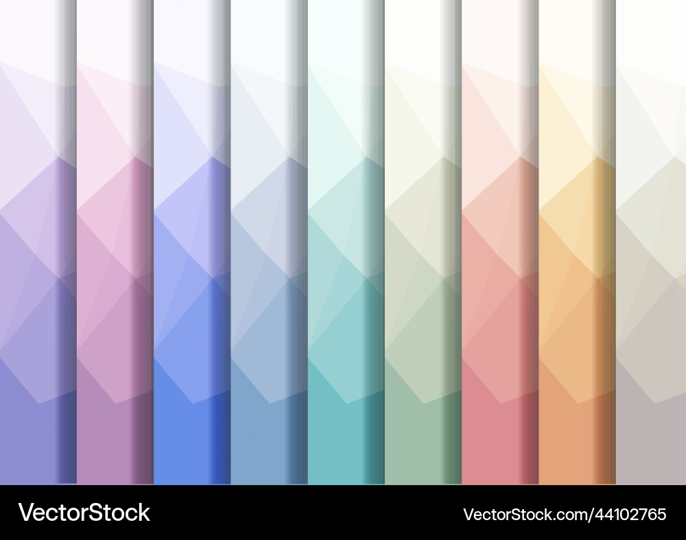 Set abstract background for presentations Vector Image
