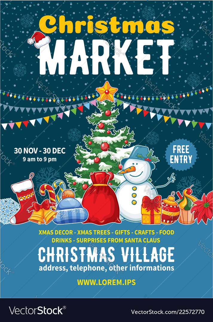 Christmas Market Poster for Sale by plainhavoc