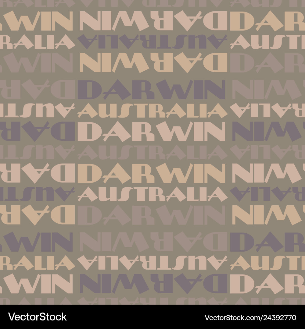 Darwin Pattern Darwin australia seamless pattern Royalty Free Vector Image