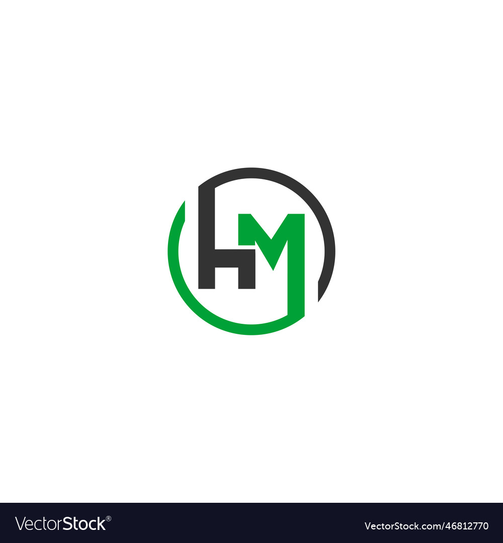 Hm Brieftyp Logo Design Template