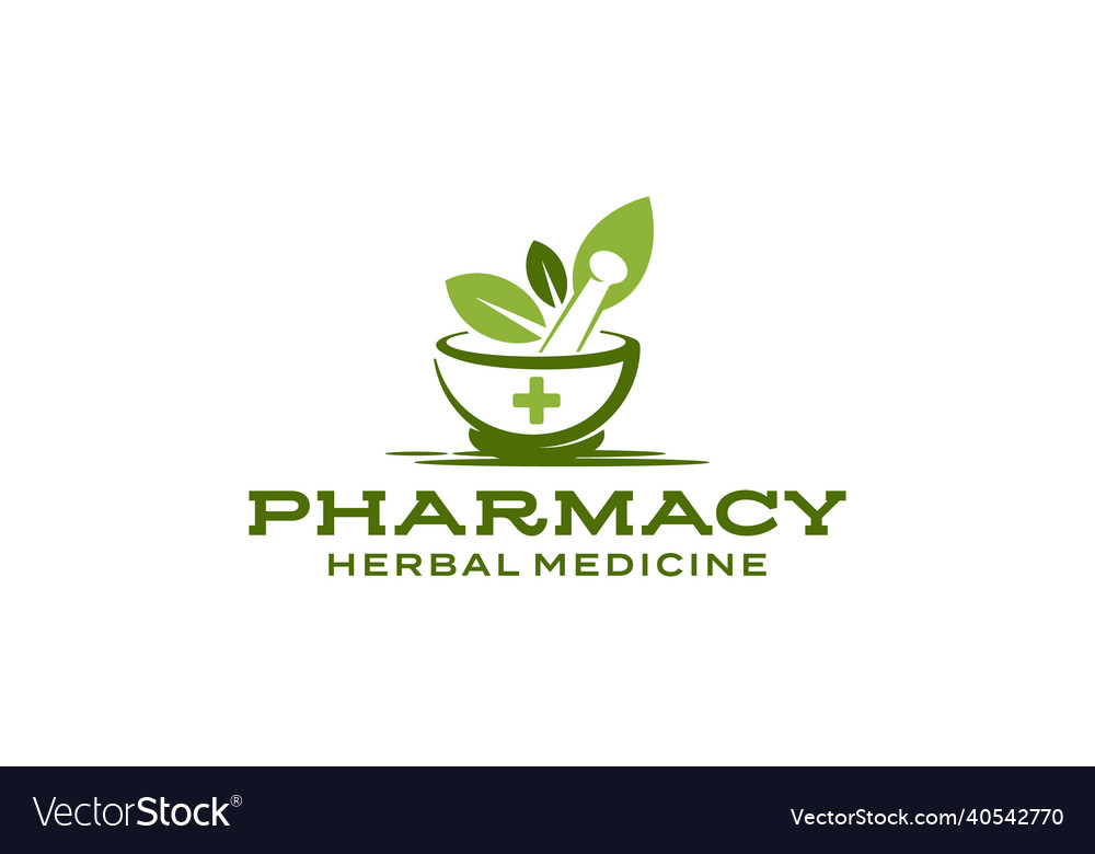 Pharmacist Medical Pharmacy Logo Design Template Vector Image