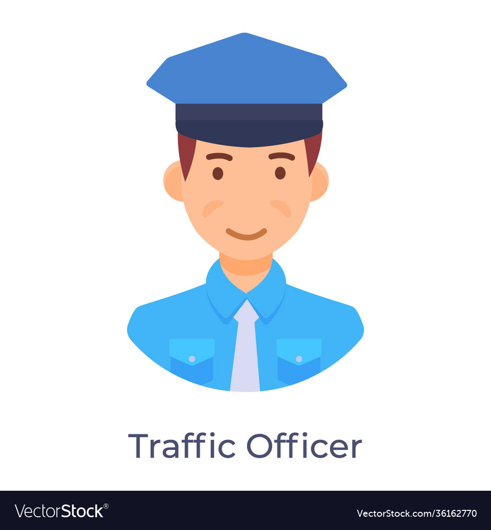 Traffic police Royalty Free Vector Image - VectorStock