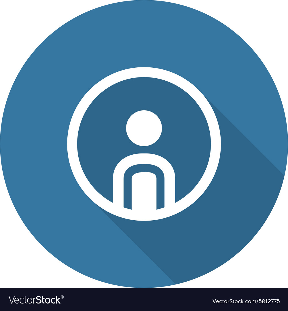 Personal profile icon man in circle Royalty Free Vector