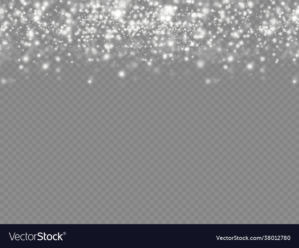 Sparkling magic dust particles bokeh light effect Vector Image