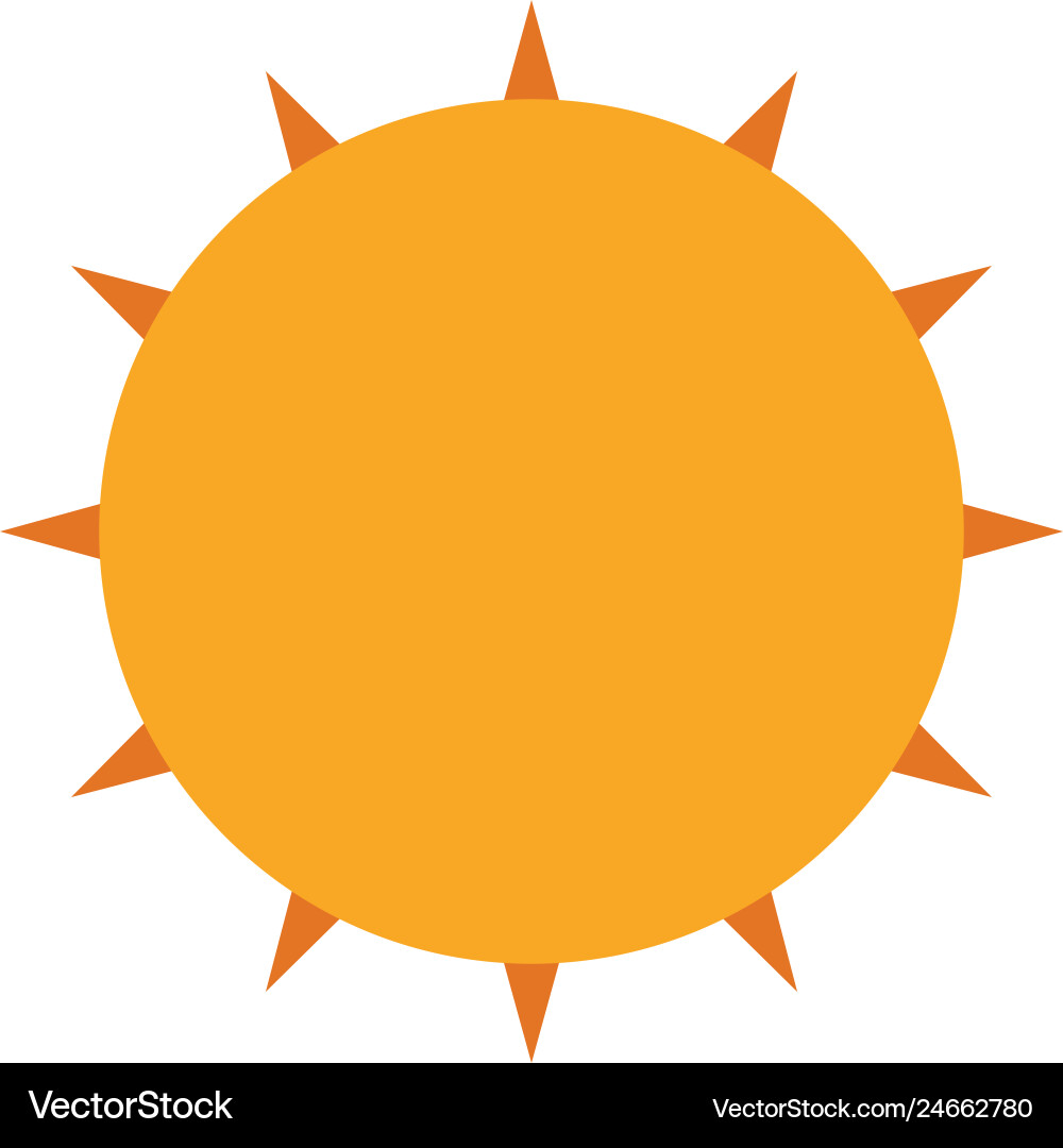 Sun icon Royalty Free Vector Image - VectorStock