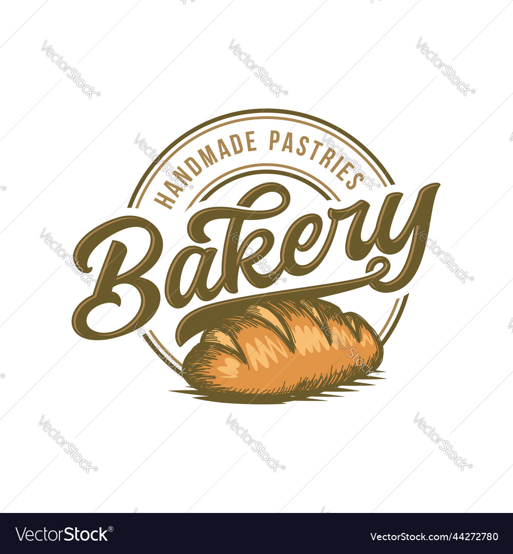 Vintage retro bakery logo badges and labels stock Vector Image