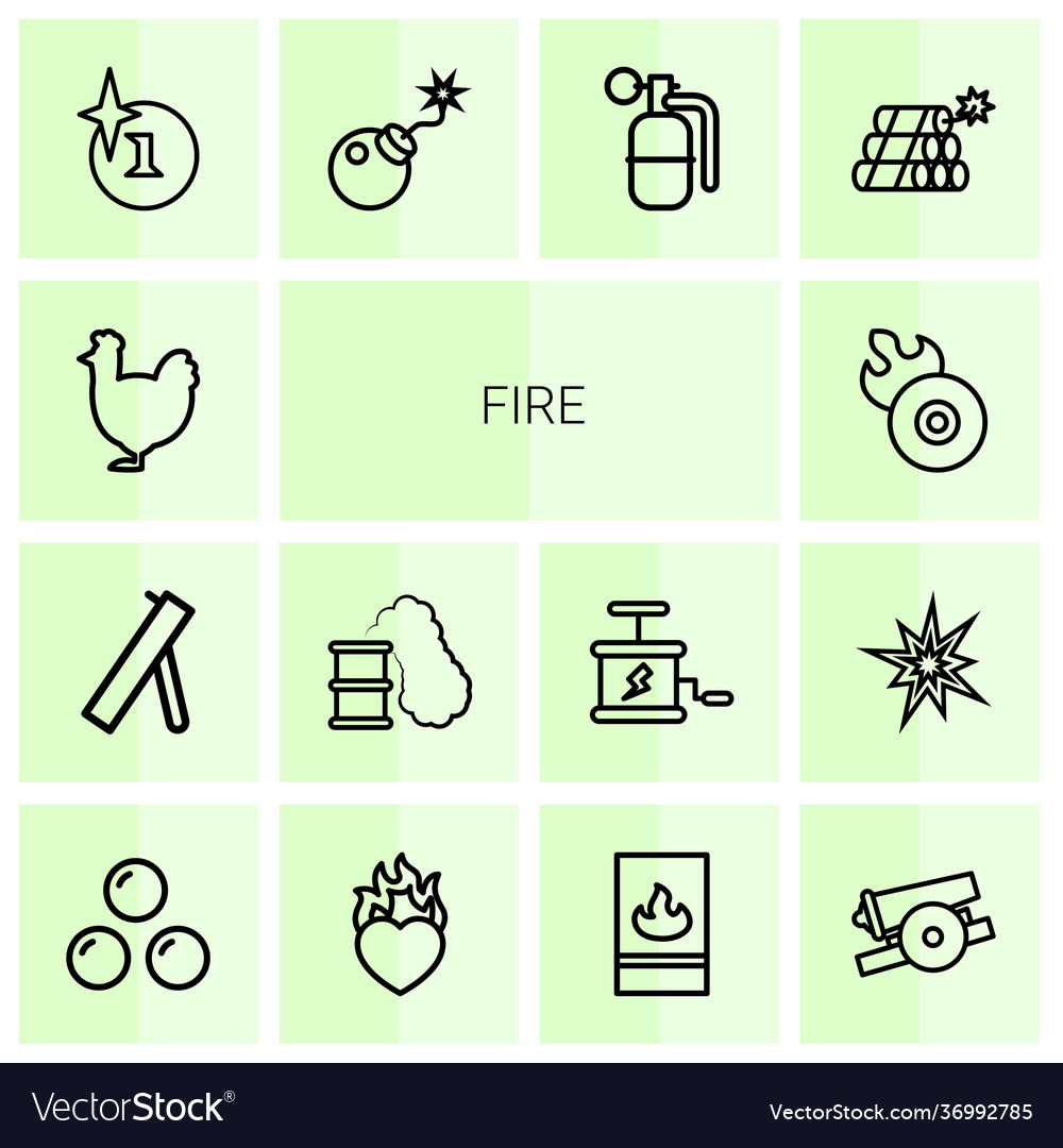 Fire icons