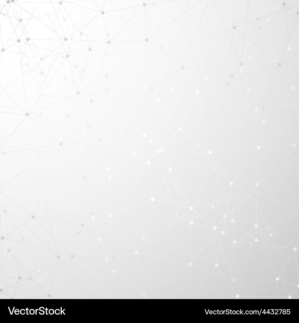 Molecule structure gray background Royalty Free Vector Image