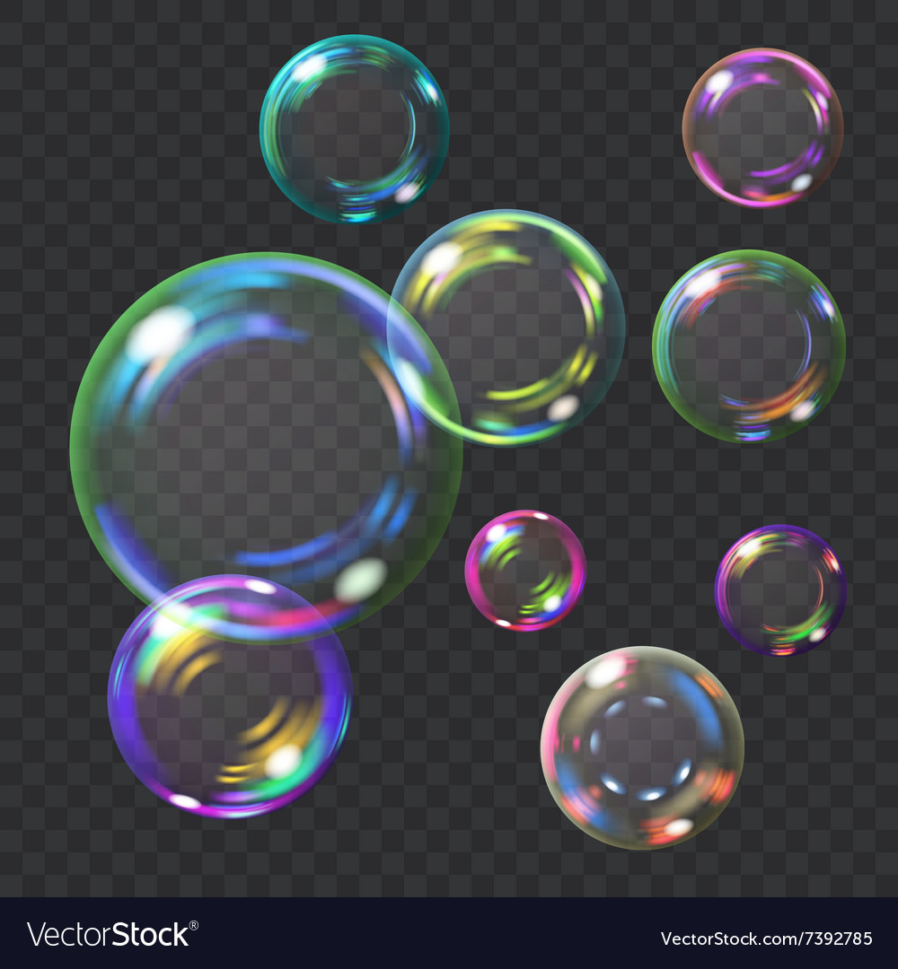 Soap bubbles Royalty Free Vector Image - VectorStock