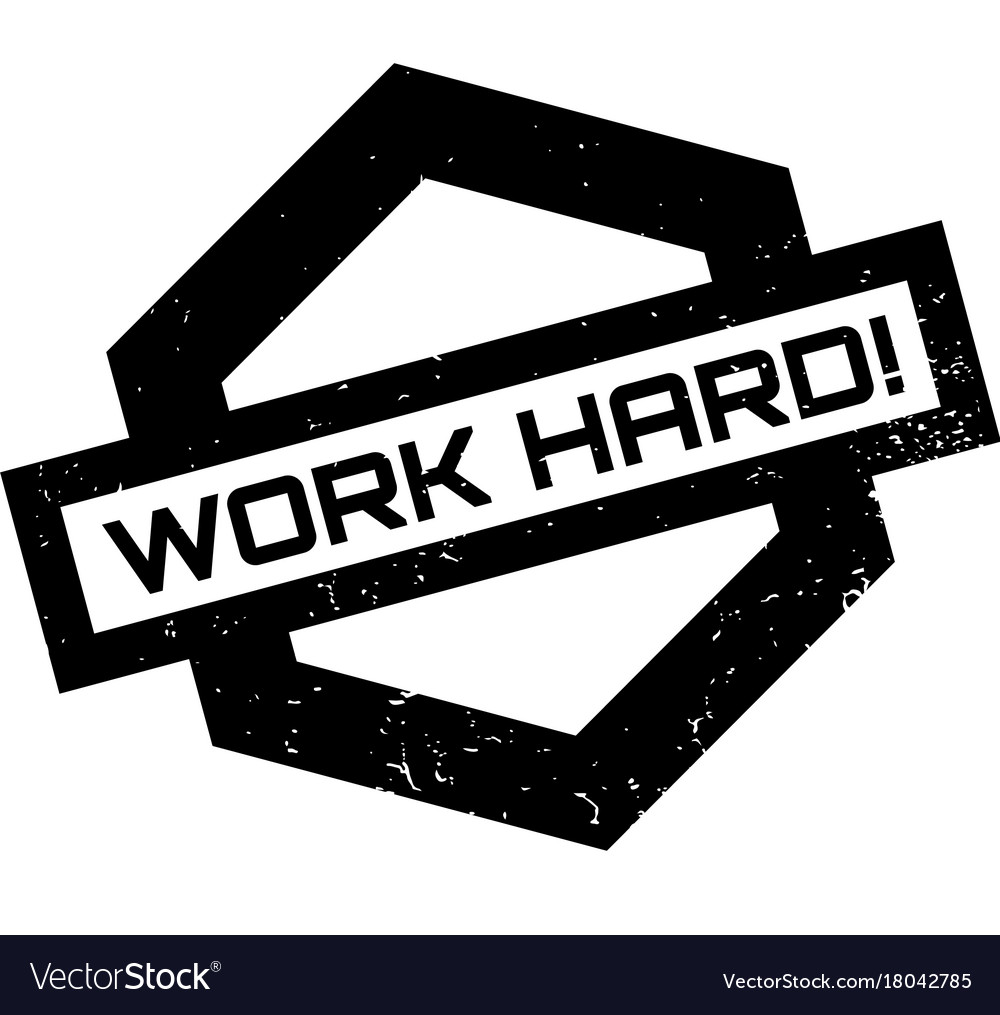 Work hard rubber stamp Royalty Free Vector Image