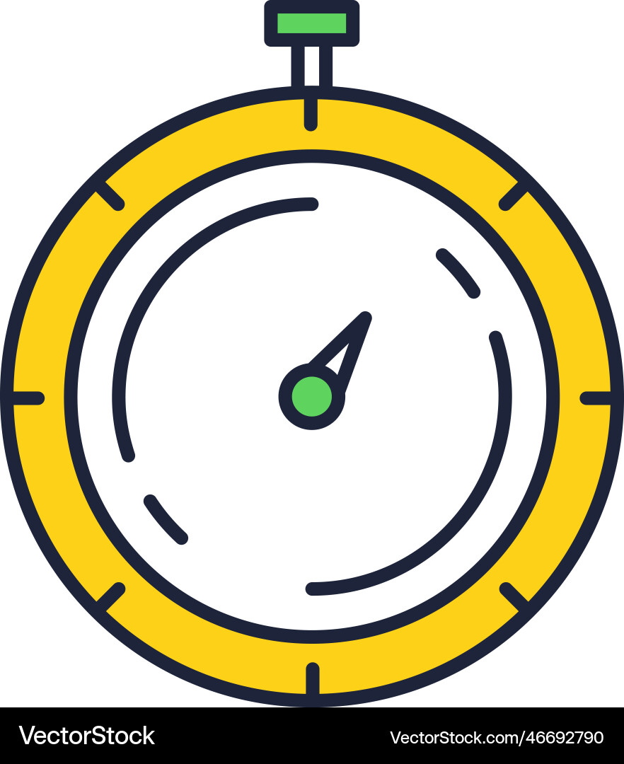 Stopwatch icon clock counter speed timer Vector Image