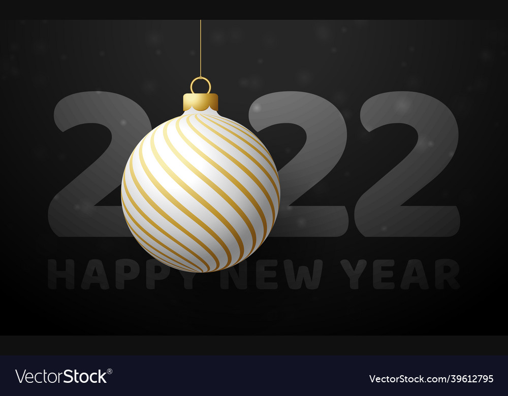 2022 happy new year luxury greeting card Vector Image