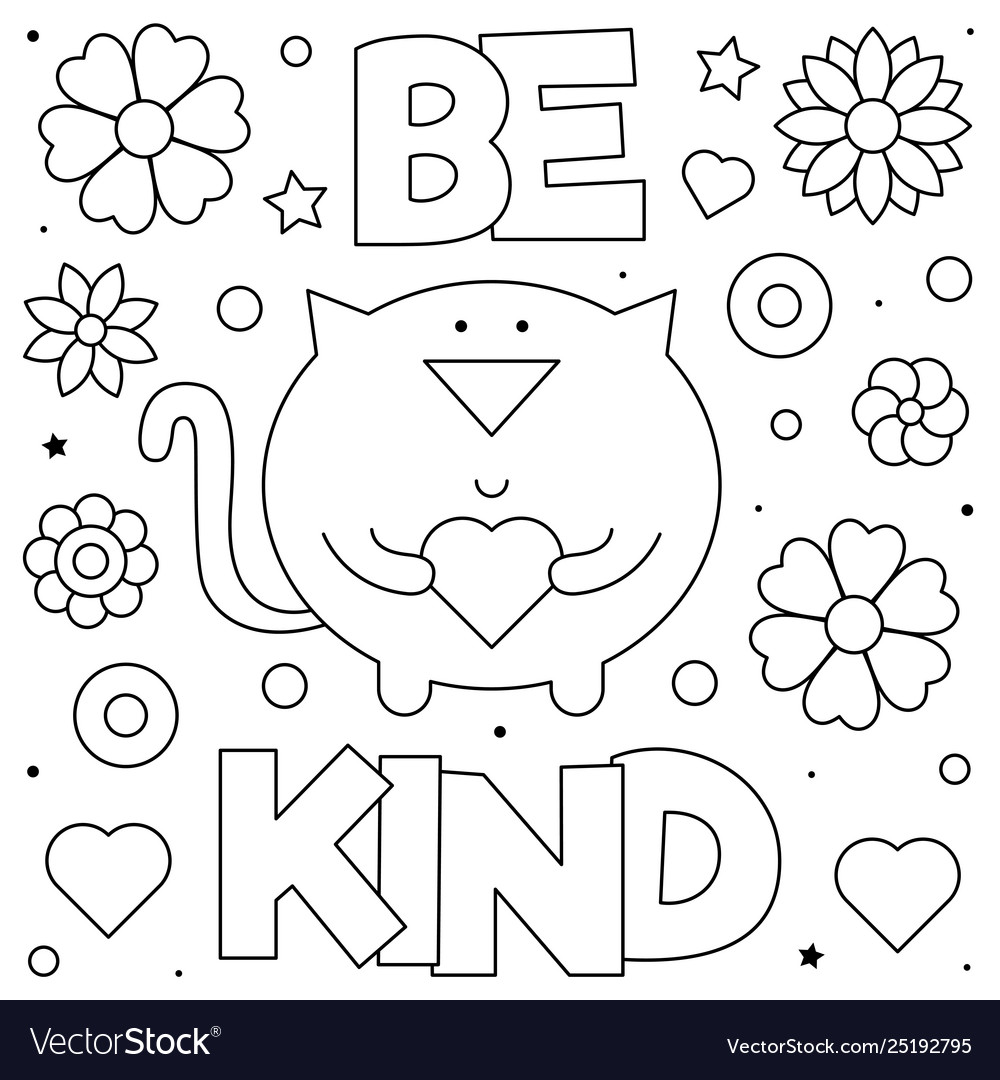 Be Kind Coloring