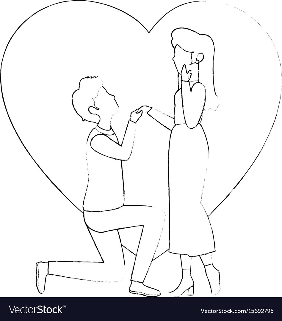 Romantic couple drawings Vectors & Illustrations for Free Download