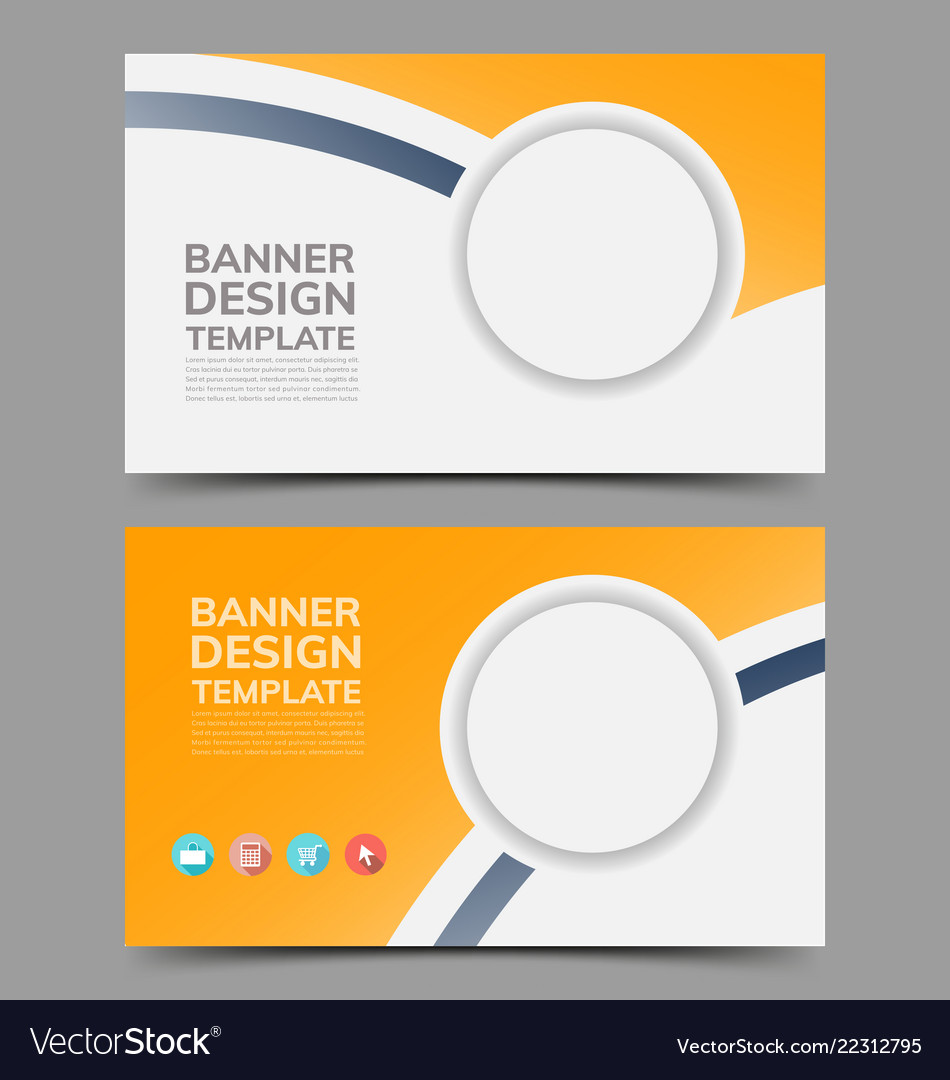 Multipurpose Layout Banner Design Royalty Free Vector Image