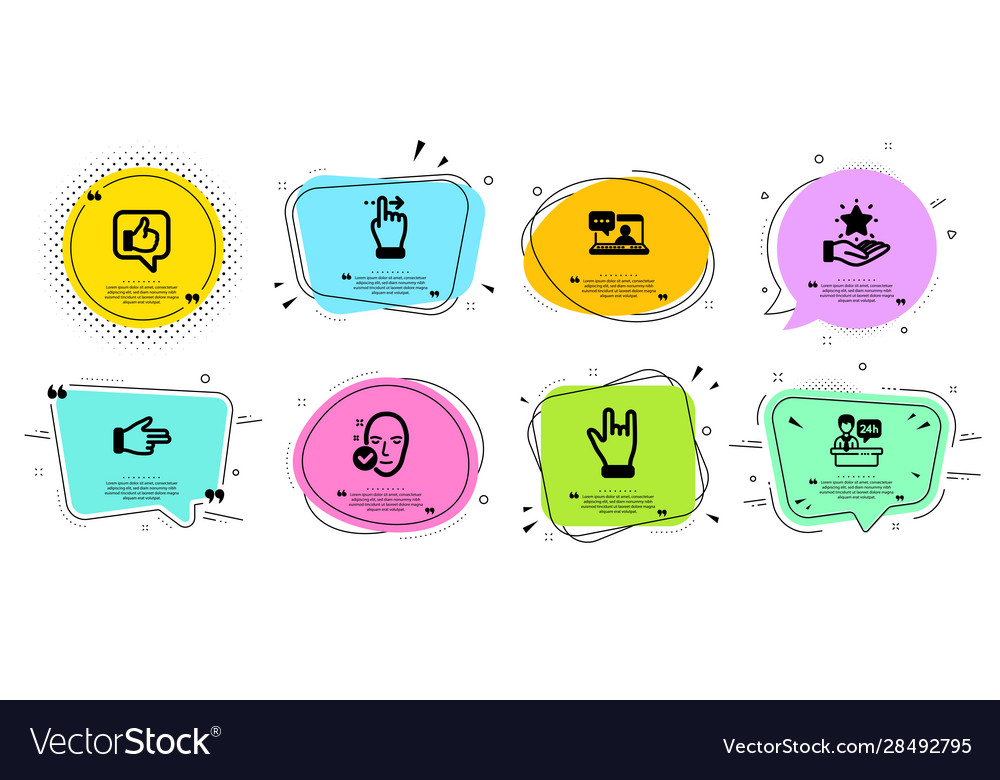 Reception desk click hand and loyalty program