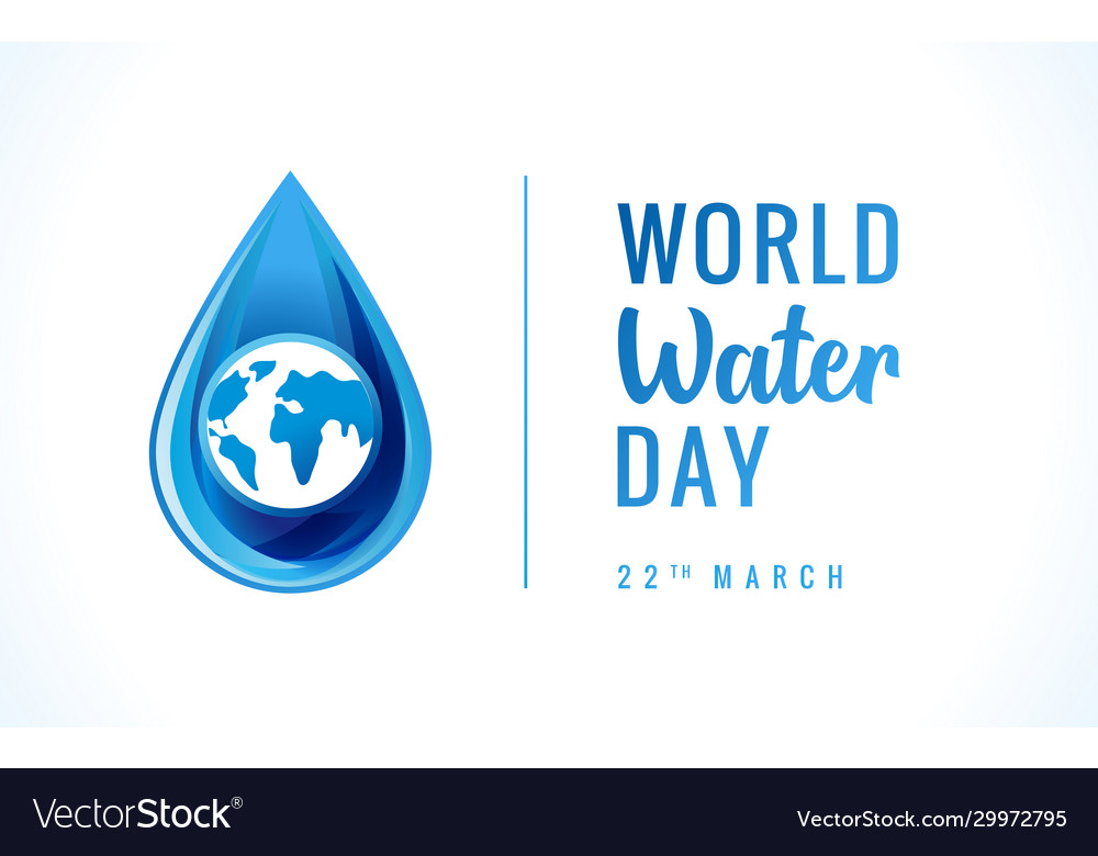 World water day poster Royalty Free Vector Image