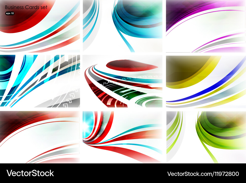 Business design set Royalty Free Vector Image - VectorStock