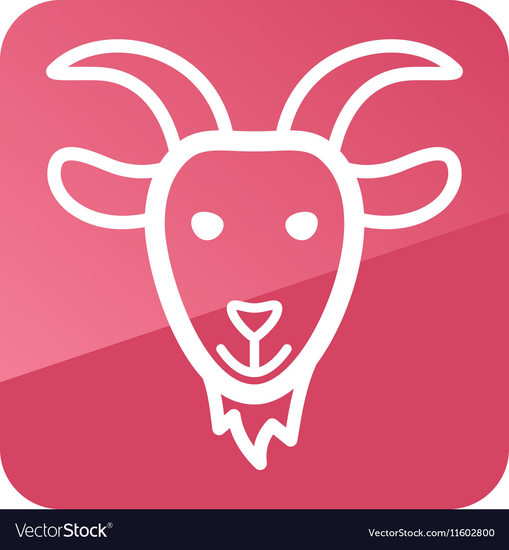 Goat icon farm animal