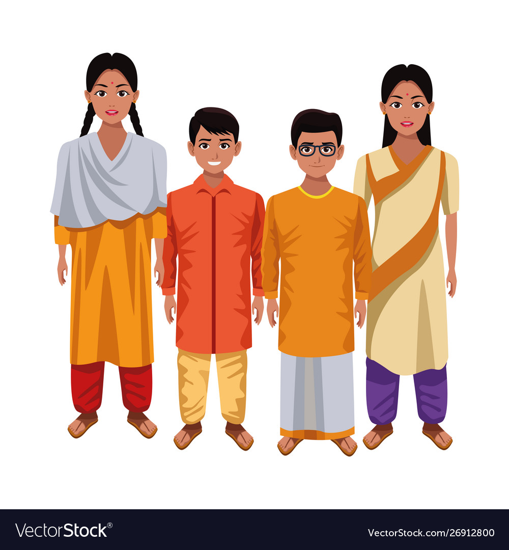 Indian asian oriental culture cartoon Royalty Free Vector Indian asian oriental culture cartoon Royalty Free Vector