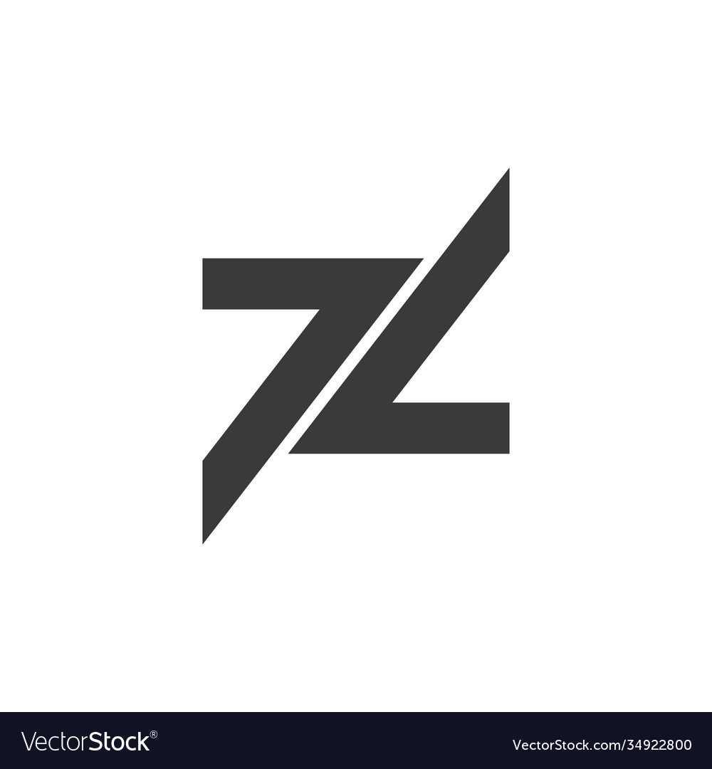 number-77-geometric-arrow-logo-royalty-free-vector-image