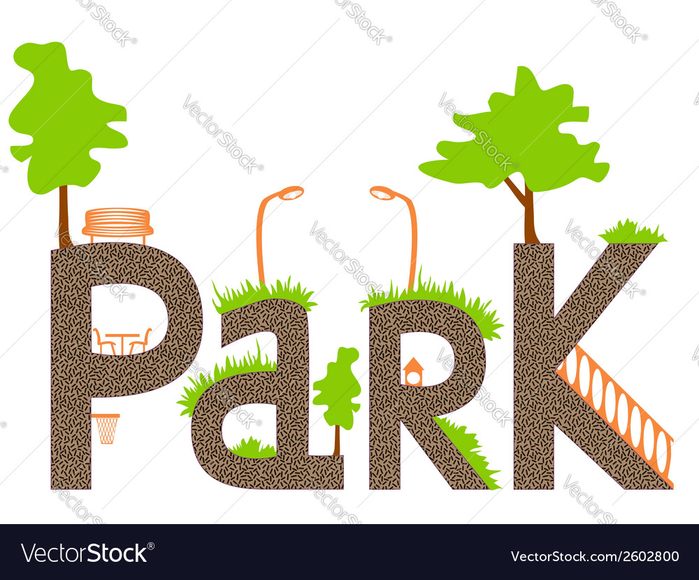 Park Royalty Free Vector Image - VectorStock