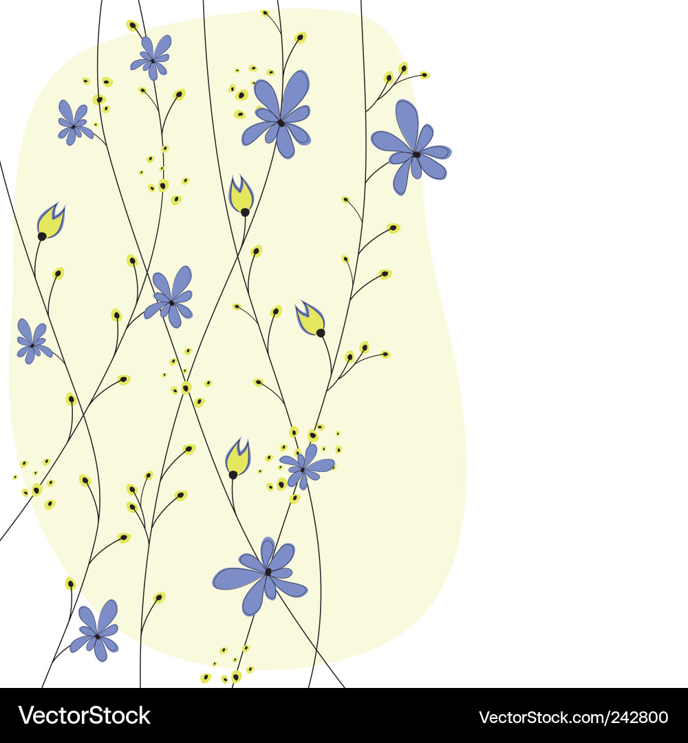 Spring flowers Royalty Free Vector Image - VectorStock