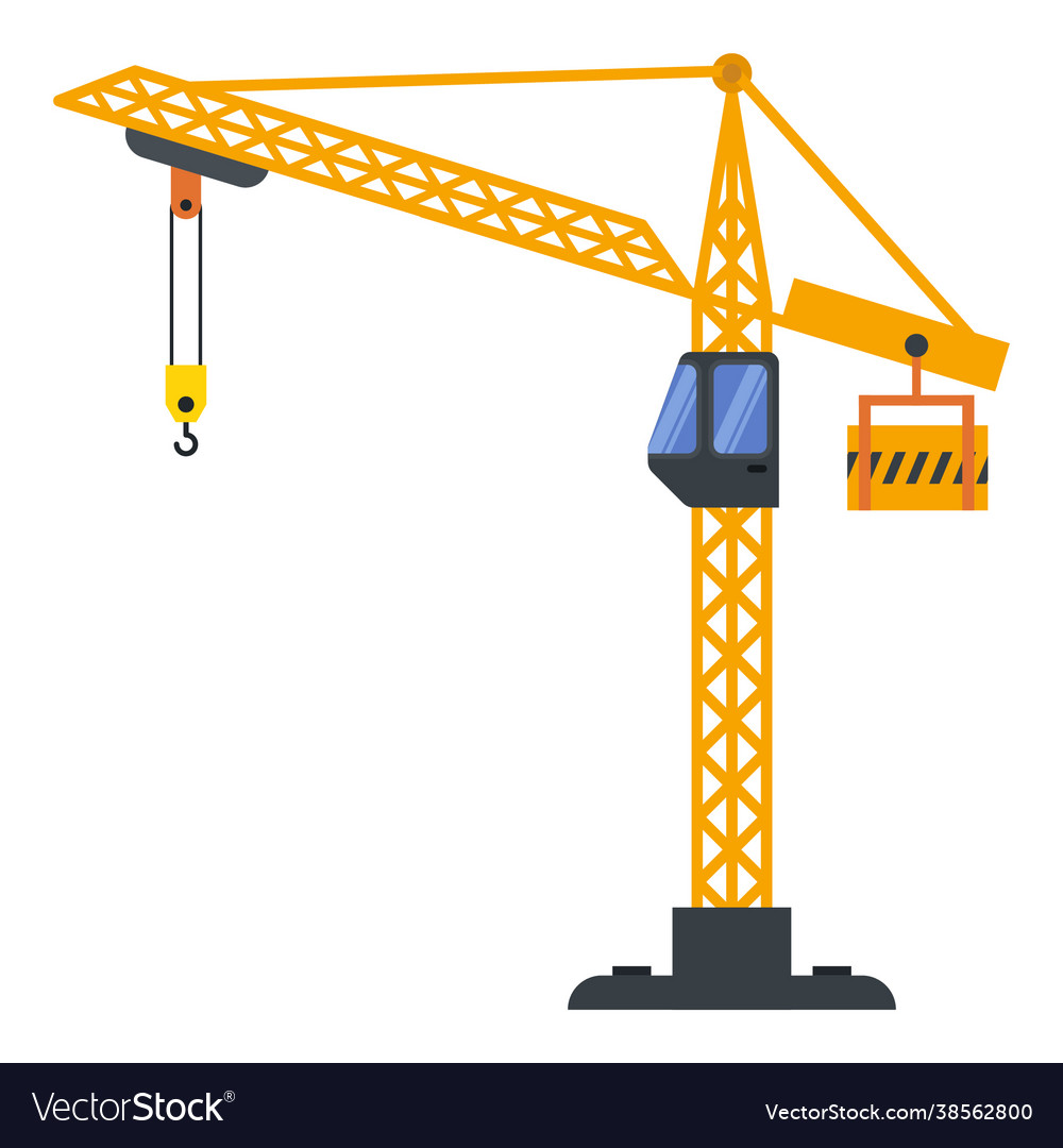 Tower crane Royalty Free Vector Image - VectorStock