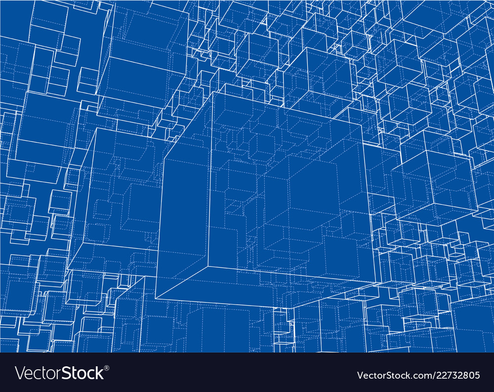 Abstract boxes background Royalty Free Vector Image