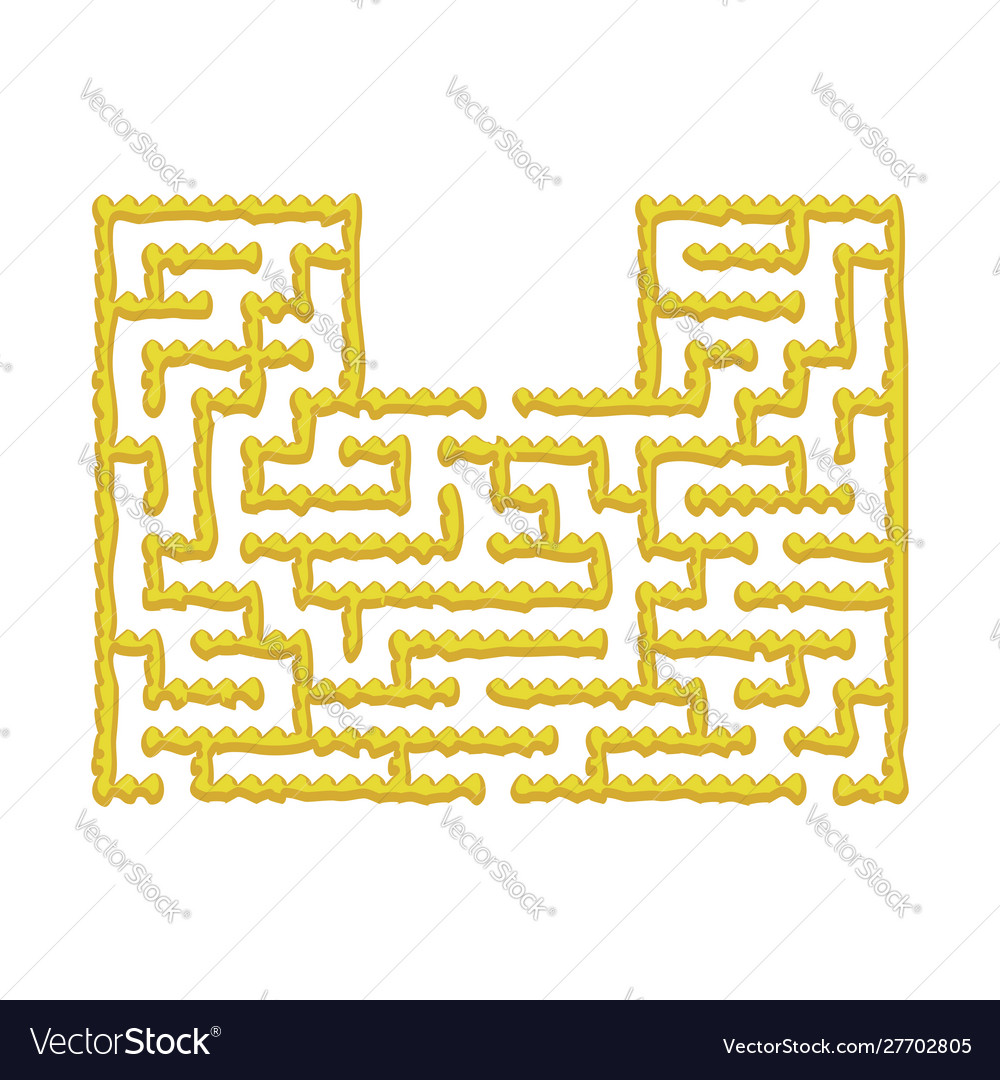 Abstract Labyrinth Educational Game For Kids Vector Image