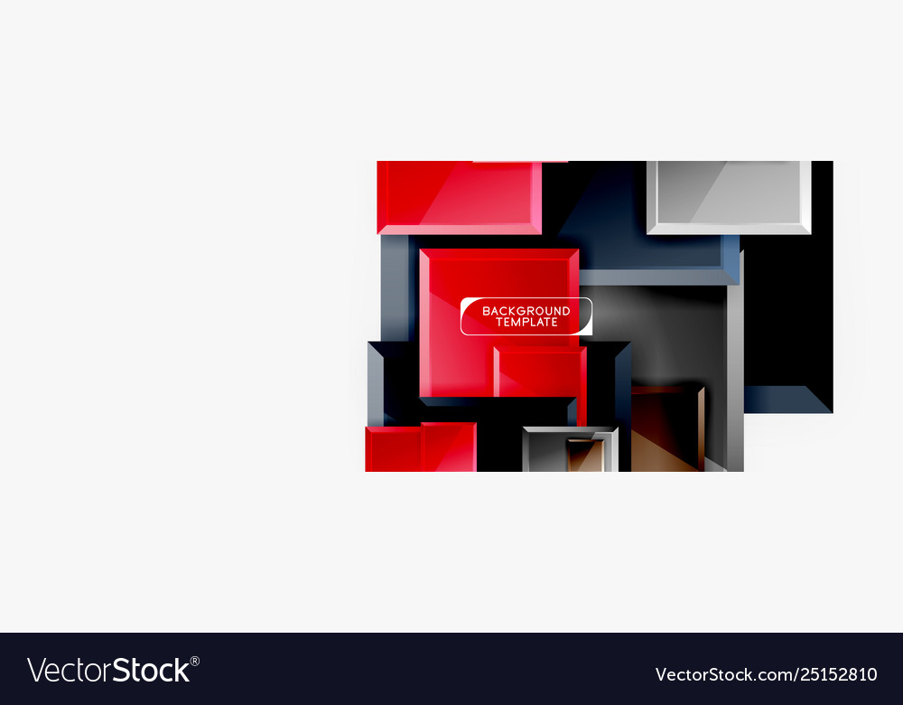 Abstract Square Composition For Background Banner Vector Image