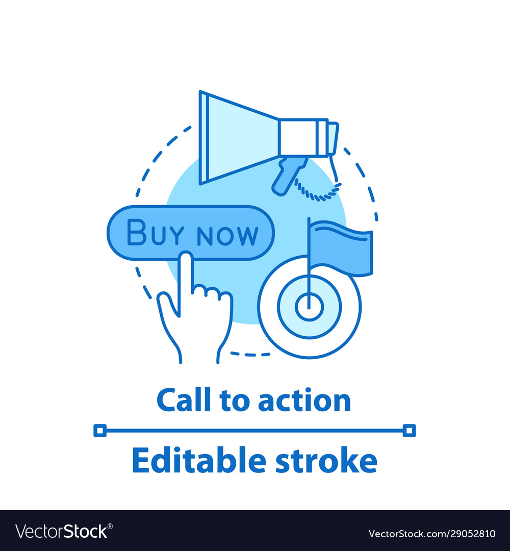 Cta concept icon Royalty Free Vector Image - VectorStock