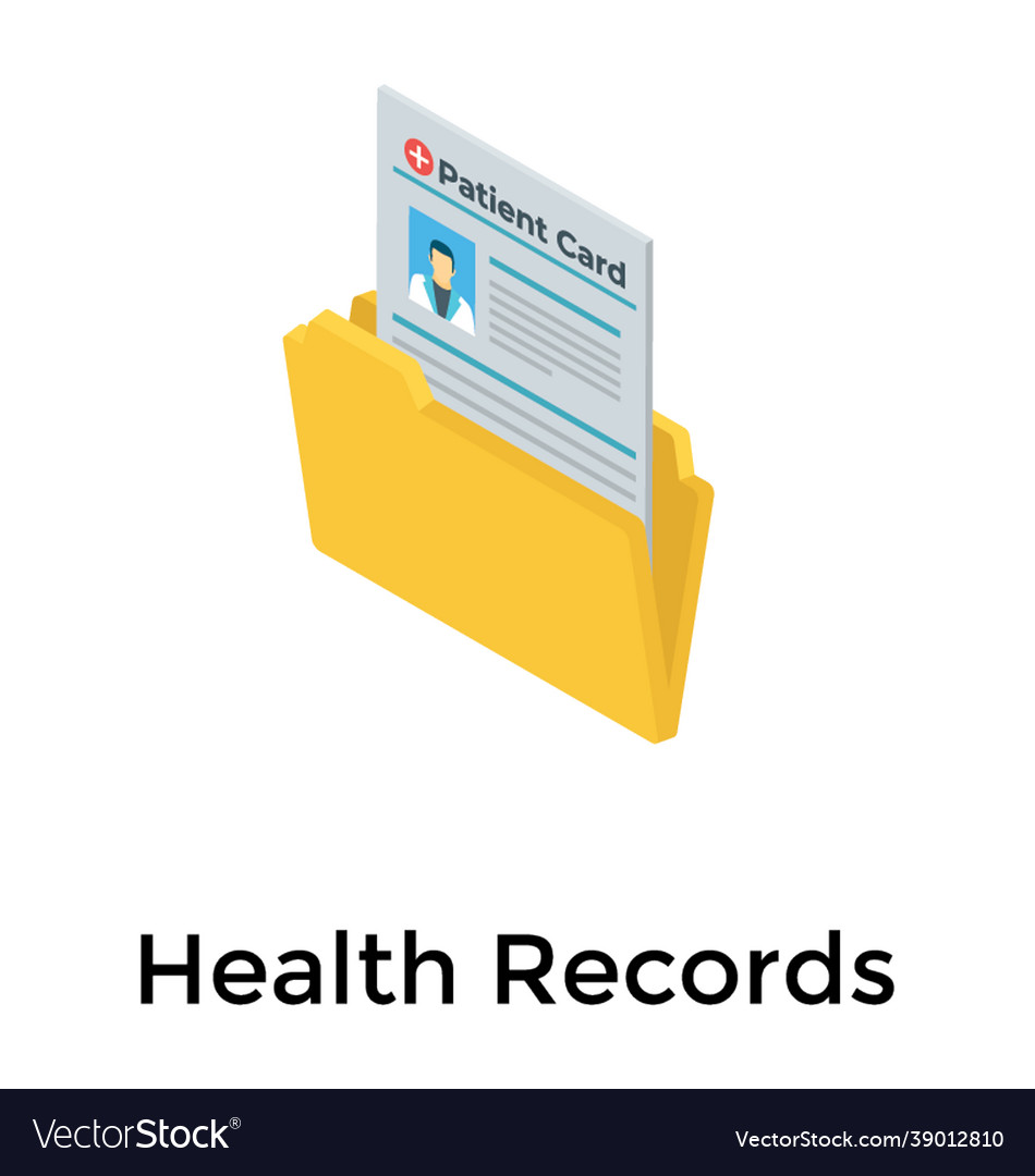 Medical record Royalty Free Vector Image - VectorStock