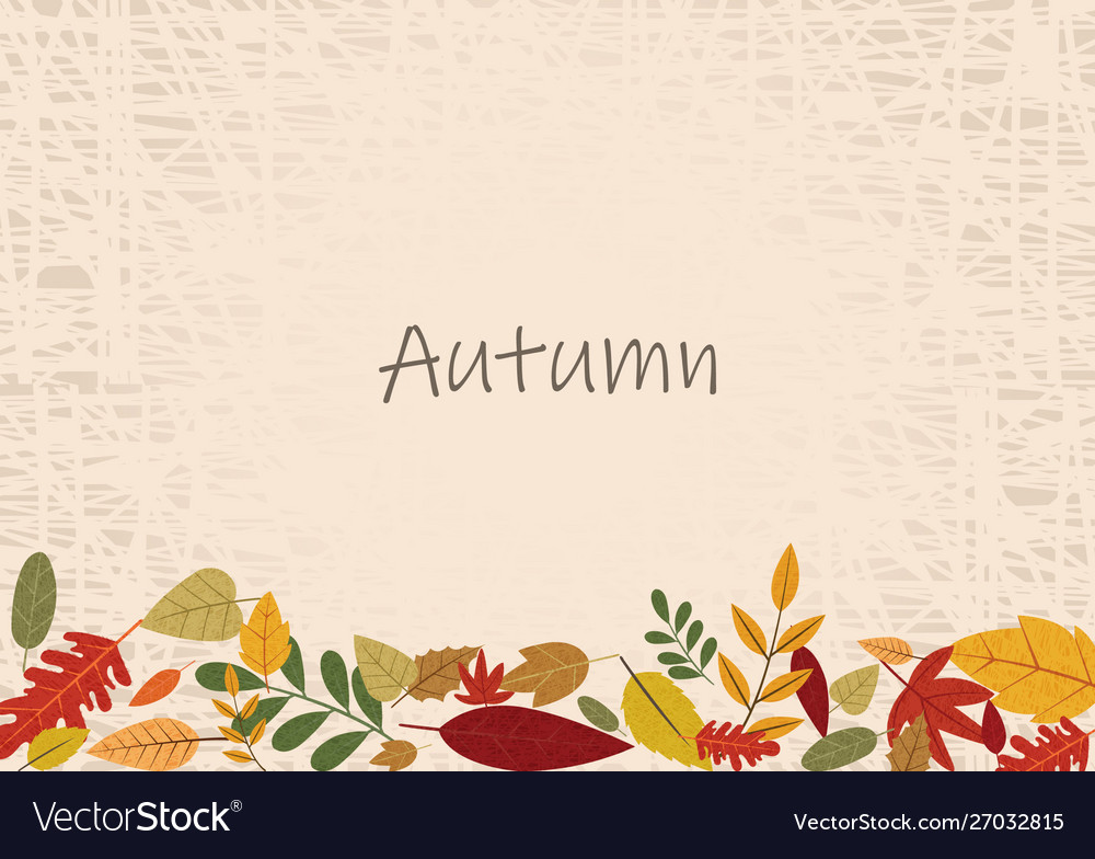 Autumn Leaves Frame Royalty Free Vector Image - Vectorstock