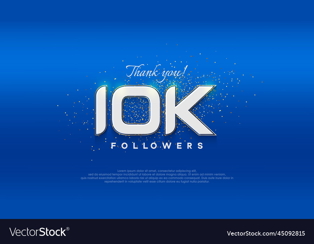 Followers number 10k achievement