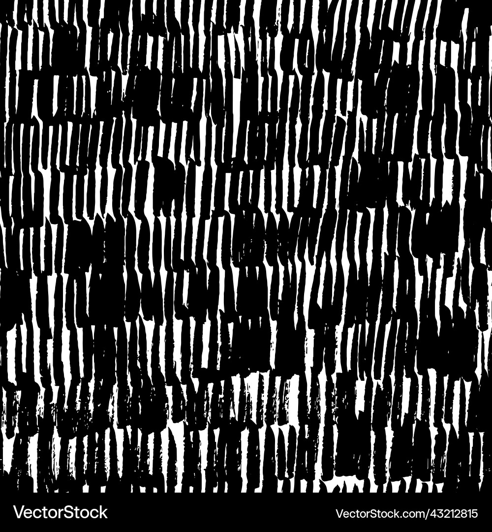 Hand drawn black vertical lines seamless pattern Vector Image